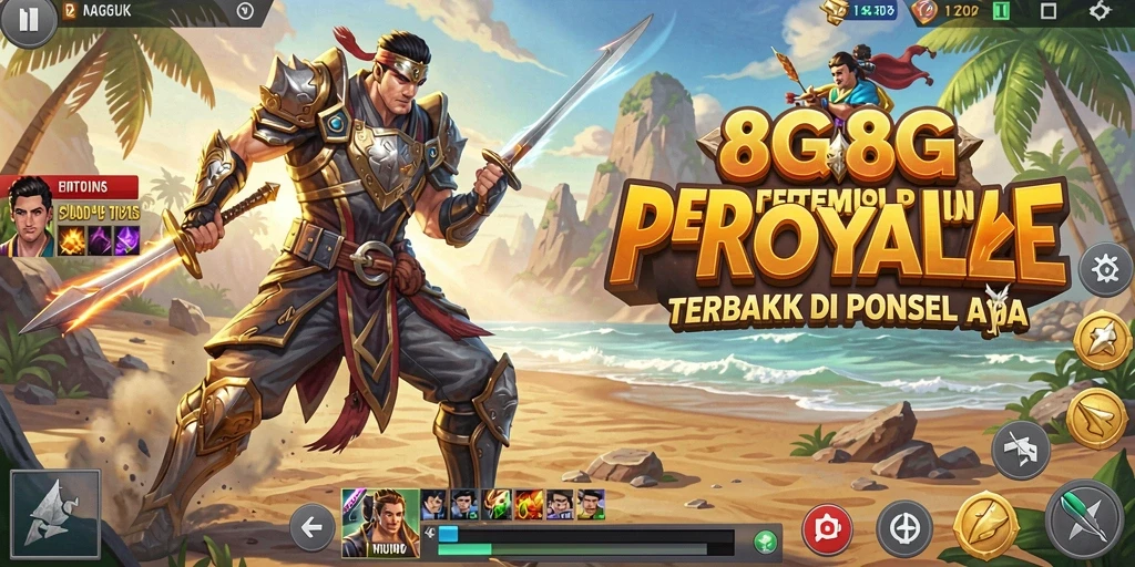Tangkapan layar gameplay 8G8G yang seru dan menegangkan di battlefield.