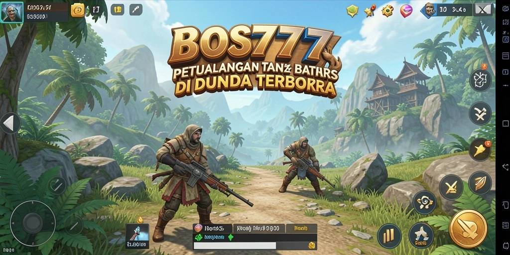 Tampilan gameplay Open World yang menakjubkan dalam BOS777.