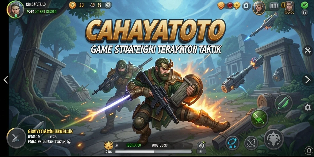 Tangkapan layar CAHAYATOTO menampilkan pertempuran strategi yang mendebarkan di medan perang.