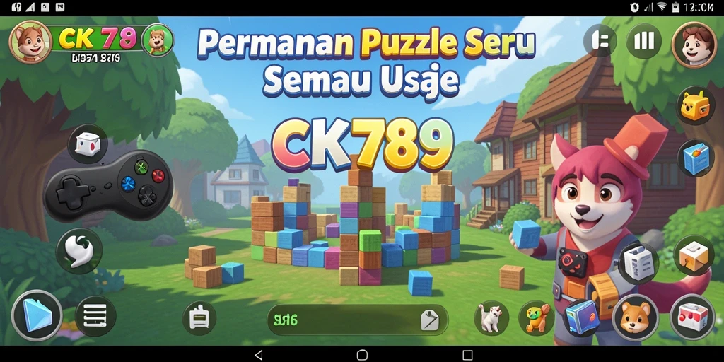 Tampilan gameplay CK789 dengan teka-teki yang menarik dan menantang.
