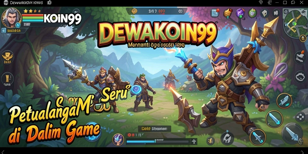 Screenshot gameplay DEWAKOIN99 yang menampilkan aksi petualangan seru.