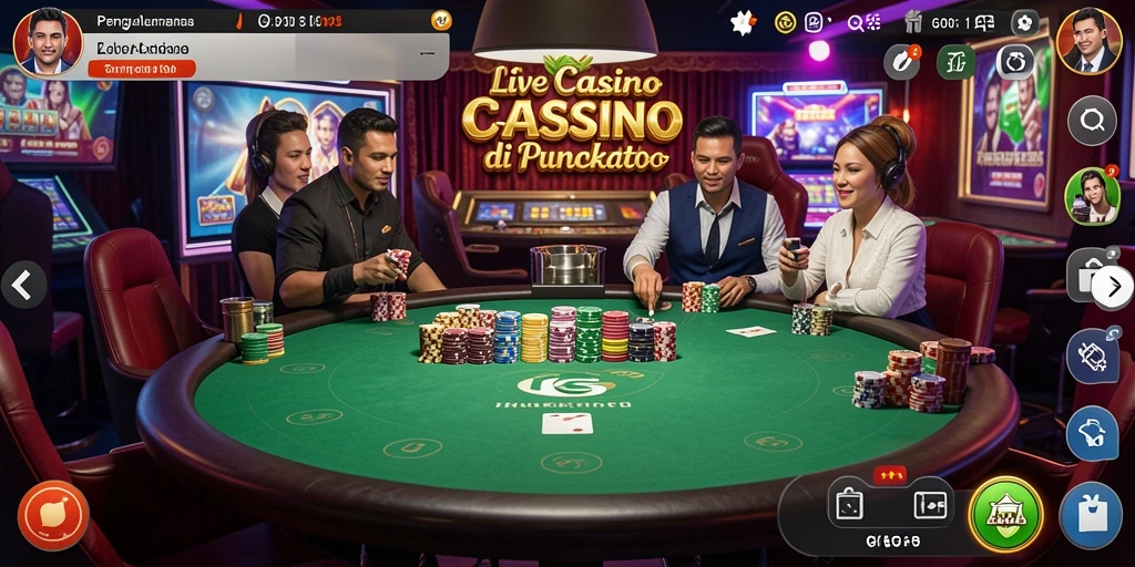 Tampilan menarik dari gameplay Live Casino di G668