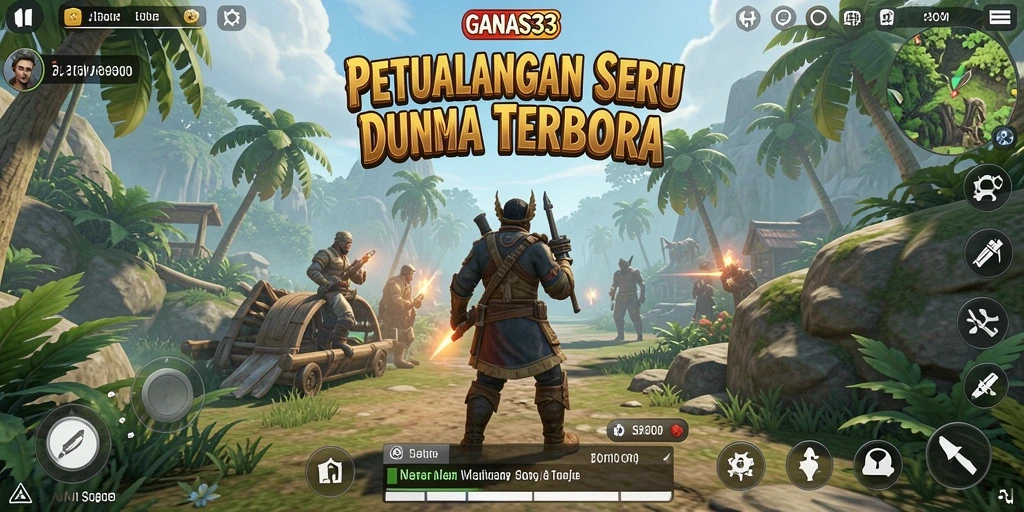 Gameplay menarik dari GANAS33 dalam dunia terbuka.