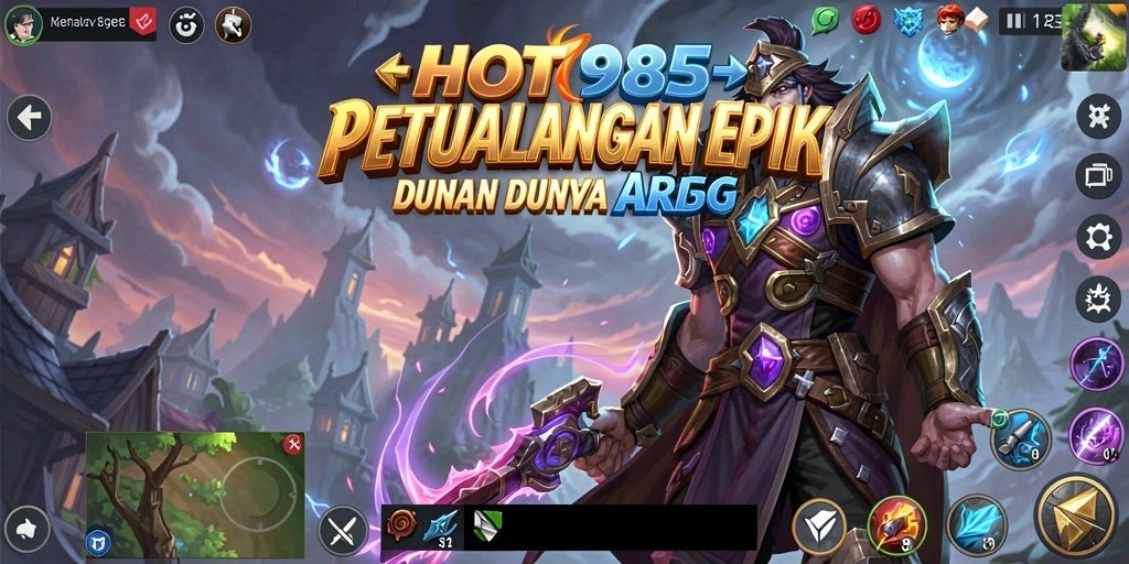 Tangkapan layar menunjukkan aksi pertempuran epik dalam <strong>HOT985</strong>.