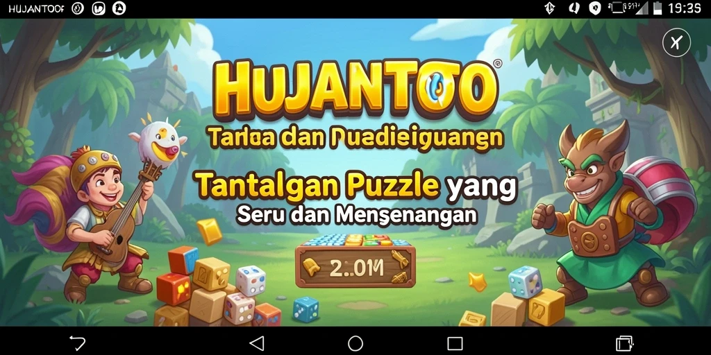 Tampilan gameplay HUJANTOTO yang menarik dan penuh tantangan.