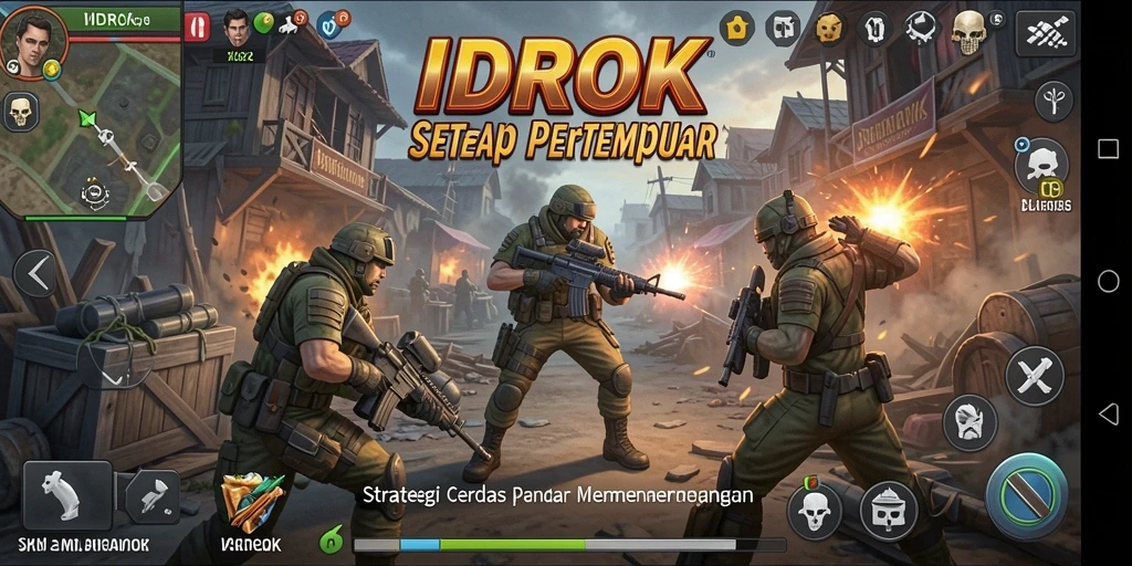 Gameplay seru dalam IDROK dengan strategi yang mendalam.
