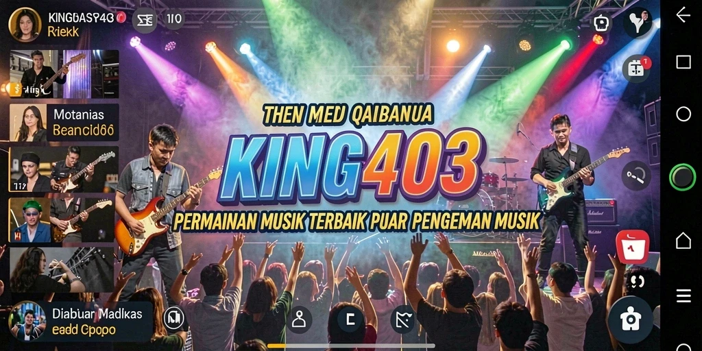 Tangkapan layar gameplay KING403 menampilkan pengalaman bermain musik yang seru.