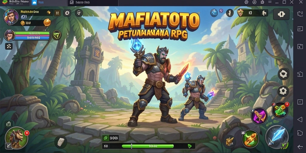 Gameplay RPG MAFIATOTO dengan aksi seru dan grafik menawan.