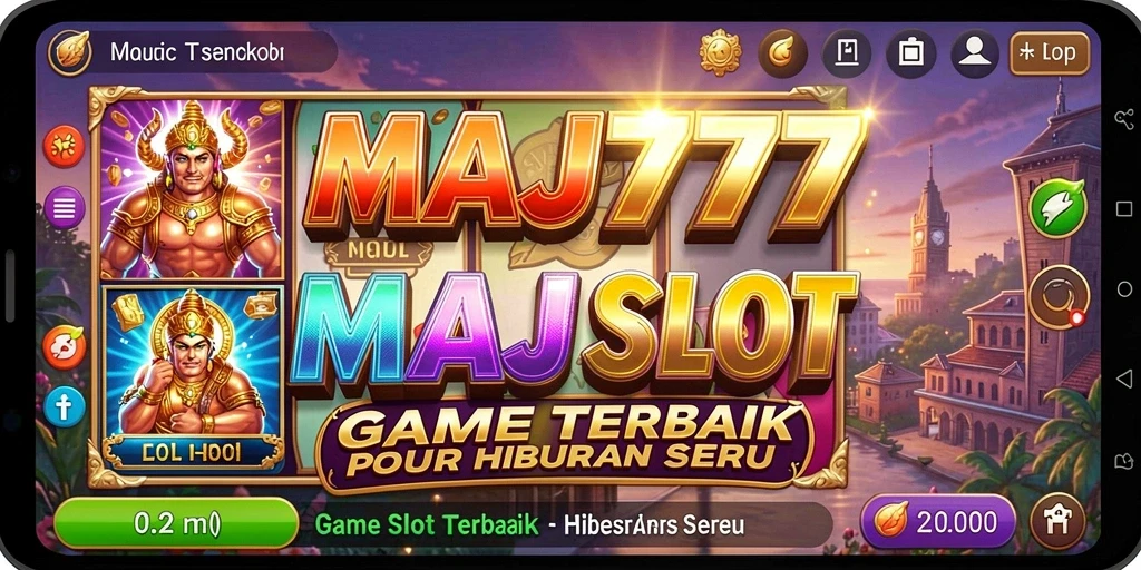 Tampilan menarik gameplay Slot MAJ777 dengan efek visual yang memukau.