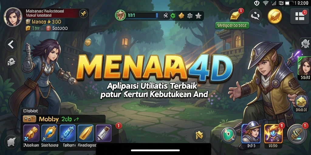 Tampilan antarmuka utama MENARA4D yang menarik dan fungsional.