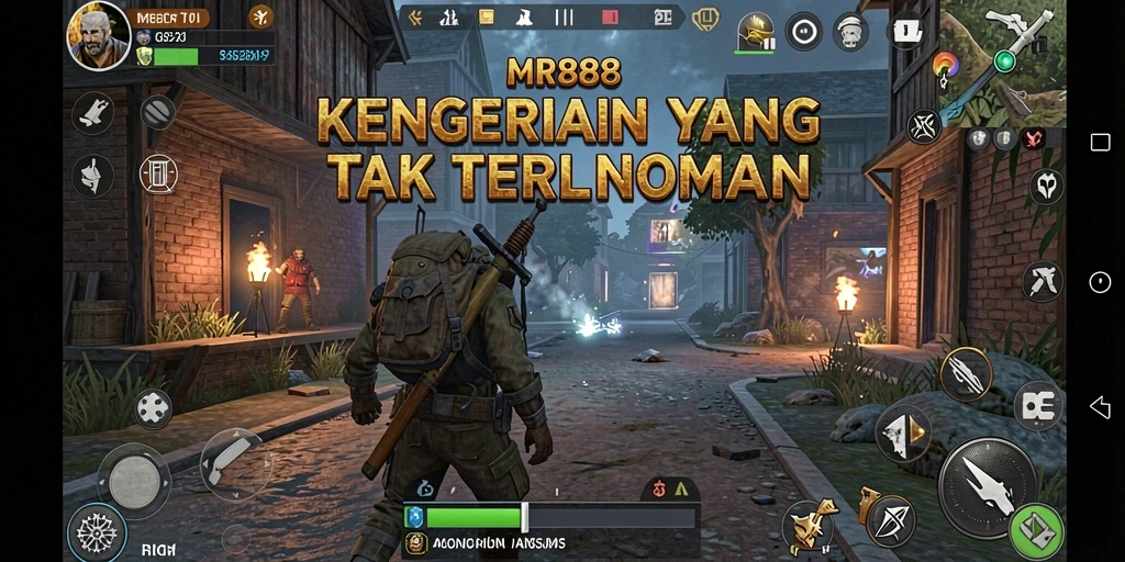 Tampilan gameplay yang menakutkan di MR888 dengan makhluk misterius.