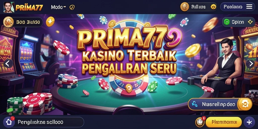 Tampilan menakjubkan dari gameplay Kasino PRIMA77.