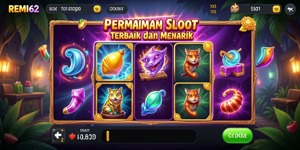 Tampilan dari gameplay REMI62 yang seru dan menarik.