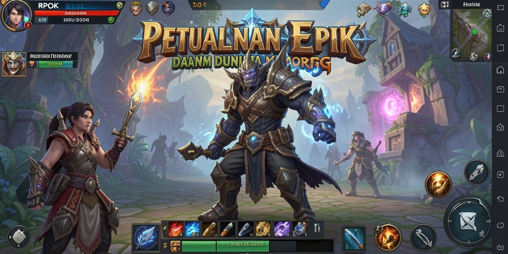 Tampilan gameplay <strong>RPOK</strong> yang memukau dari dunia MMORPG.