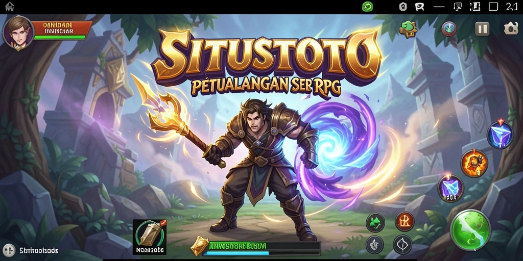 Screenshot gameplay RPG menyajikan aksi seru di dalam SITUSTOTO.