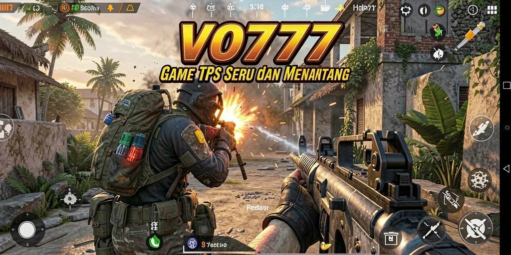 Tampilan gameplay VO777 yang menegangkan dalam mode TPS.