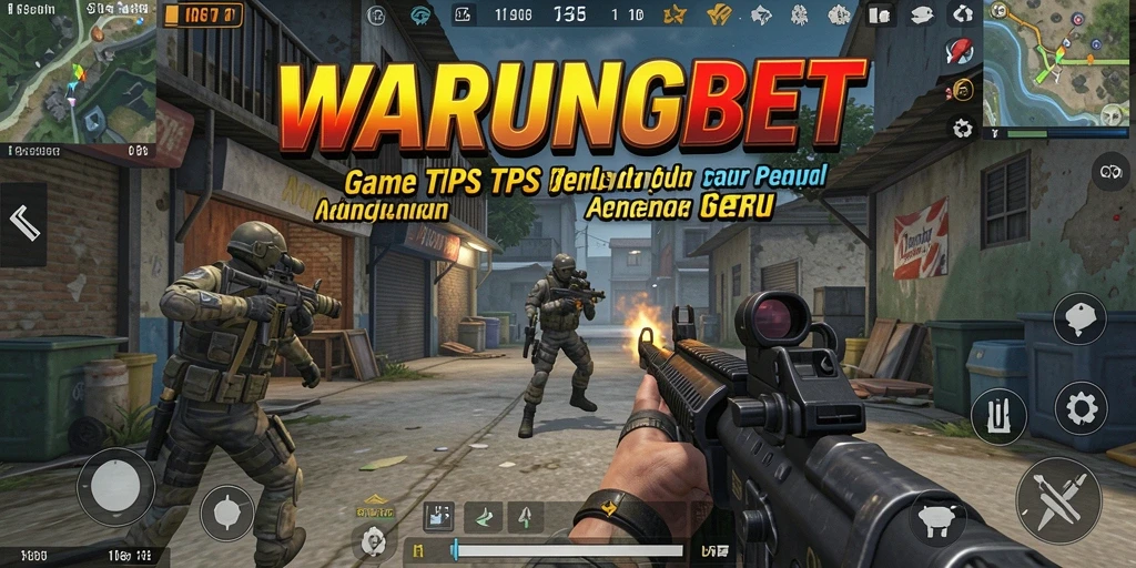 Tampilan gameplay seru dalam WARUNGBET dengan aksi tembak-menembak yang intens.