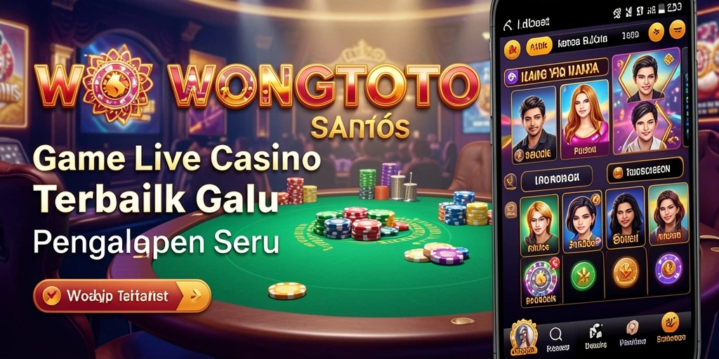 Tampilan gameplay Live Casino yang menarik dan interaktif di WONGTOTO.