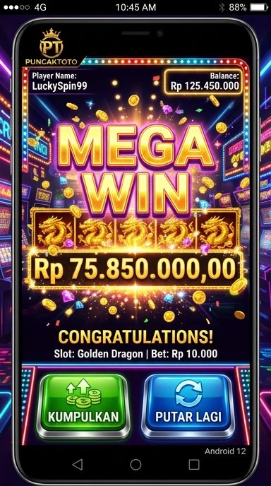 Screenshot halaman kategori aplikasi puncaktoto yang beragam.